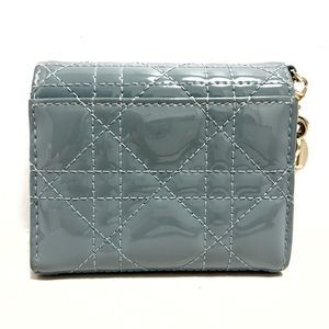 Dior Enamel Gray  Lotus Lady Wallet